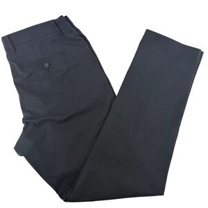 Bonobos Men's Thursday Dress Pants 34x32 Charcoal Gray Flat Front Slim Fit Chino